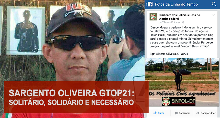 Sargento Alberto Oliveira, GTOP21: Solitário, solidário e necessário