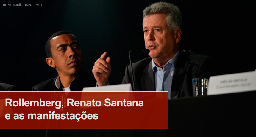 Rollemberg, Renato Santana e as manifestações