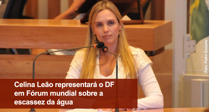 Celina Leão representará o DF em Fórum mundial sobre a escassez da água