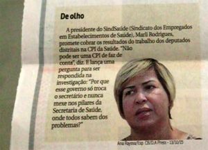 Marli Rodrigues ataca cúpula da SES-DF