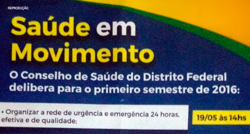 Hoje (19), tem Saúde em Movimento na Câmara Legislativa do DF,