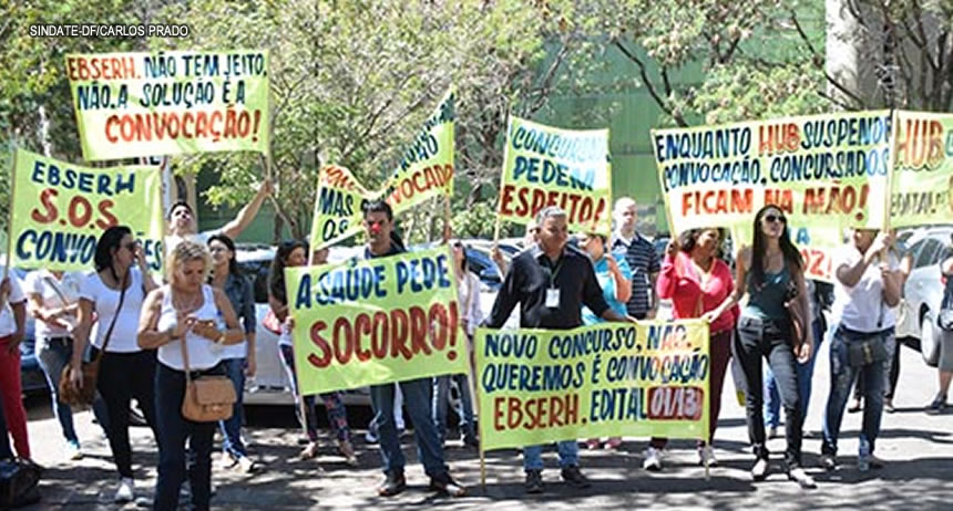 Sindate-DF e UGT-DF cobram nomeações do Ministério do Planejamento para concursados do HUB