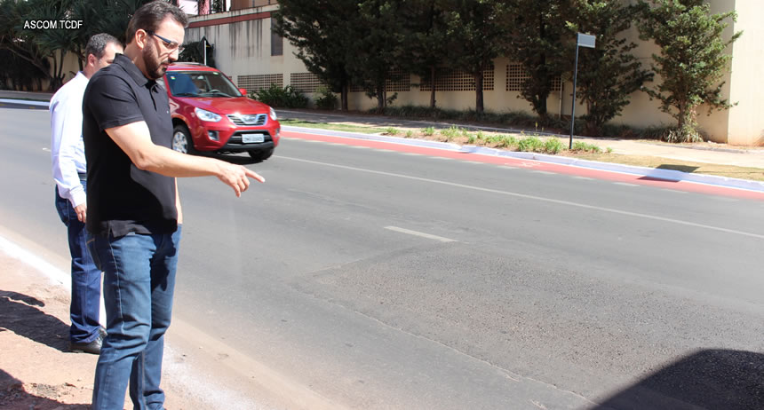 TCDF aponta série de falhas no asfalto novo de Águas Claras