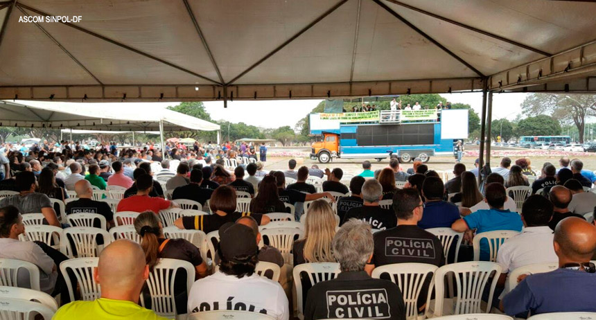 Policiais civis do DF rejeitam proposta do GDF e seguem mobilizados