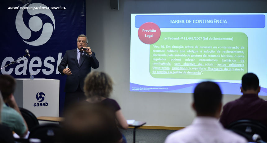 Governo começa a cobrar tarifa de contingência na conta de água