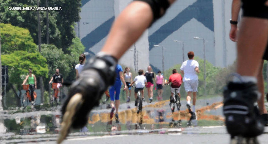 Eixão do Lazer funcionará das 7 às 19 horas em janeiro