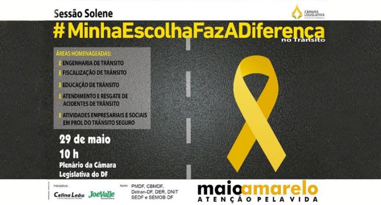 Maio Amarelo: Celina Leão defende direção segura e consciência no trânsito
