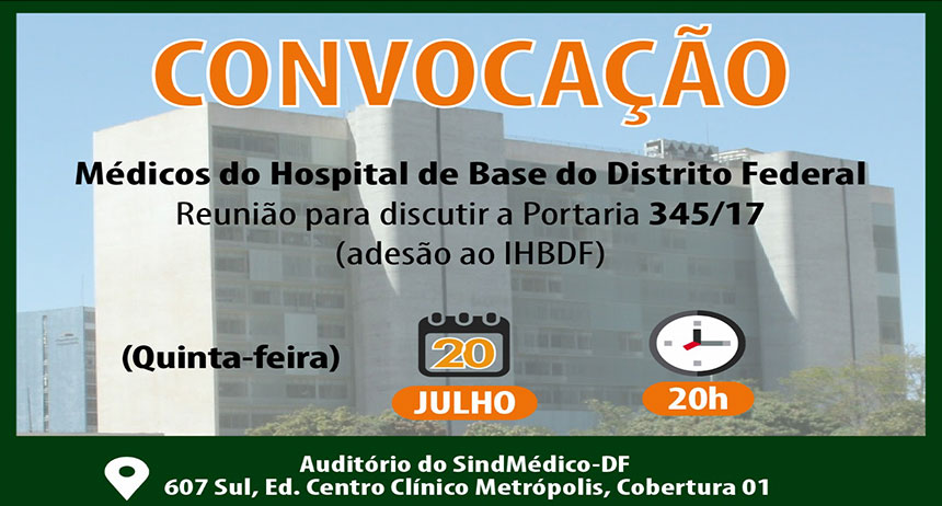 Sindicato convoca médicos para discutir portaria de ‘adesão’ dos servidores ao Instituto HBDF