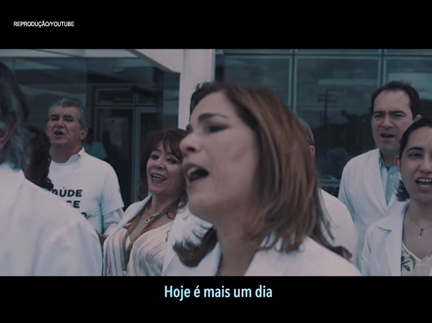 Médicos fazem paródia de vinheta de fim de ano da Globo para denunciar caos na saúde pública
