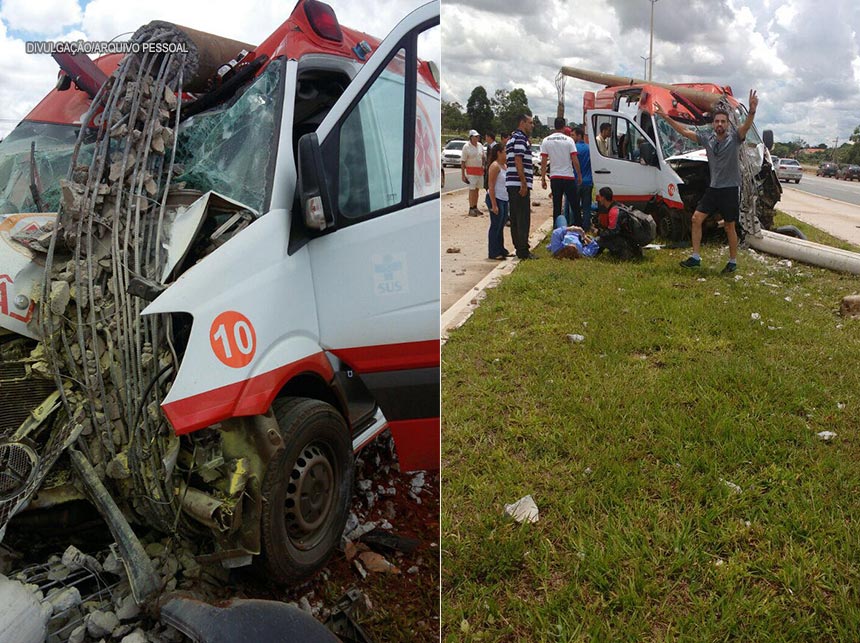 Acidente envolve ambulância do SAMU-DF, deixa feridos e expõe fragilidades em transporte de pacientes