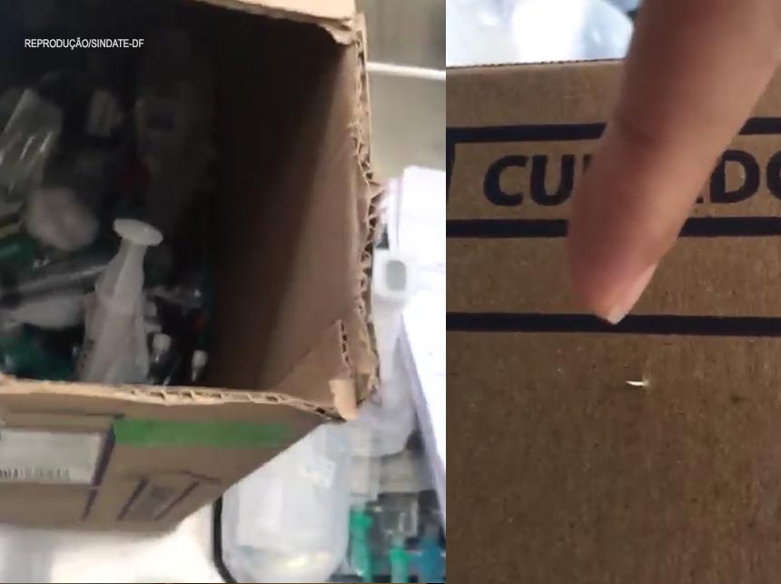 Enquanto Secretário de Saúde mente, servidores podem ser contaminados por improvisação de descartes de seringas e agulhas