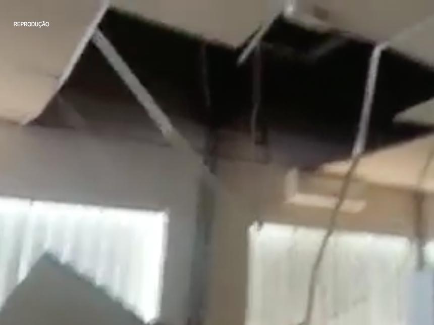 Forro do teto desmorona em Posto de Saúde na Cidade Estrutural