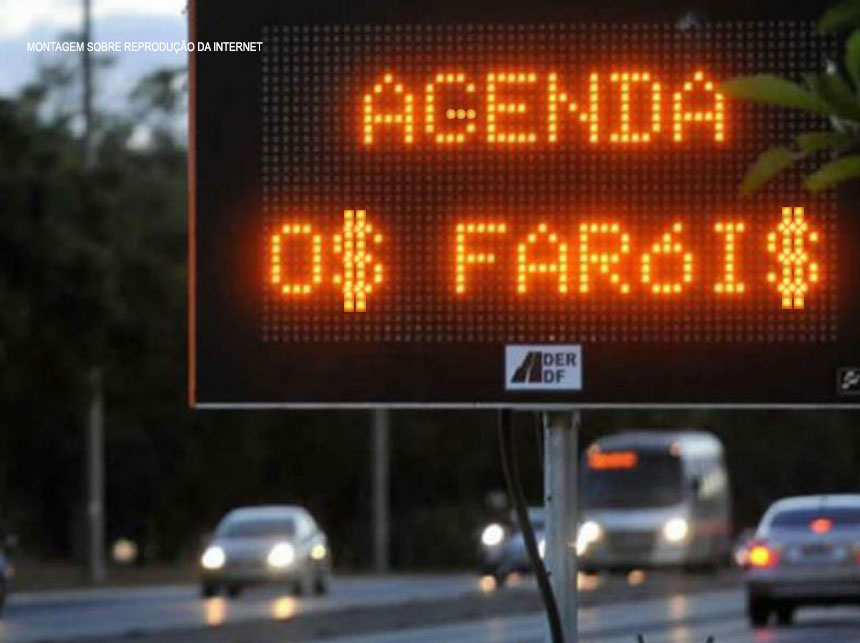 Rollemberg tem que ressarcir multas aplicadas por uso de luz baixa de veículos que trafegaram nas vias do DF