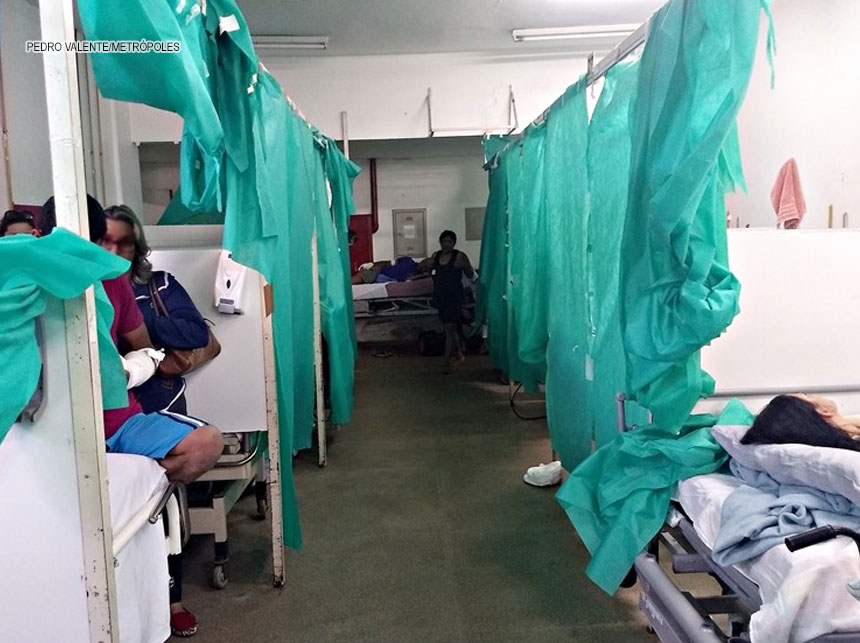 Improviso e descaso: Amontoados em leitos improvisados, pacientes aguardam cirurgias no HRG