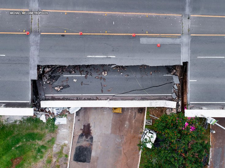 GDF pagará multa diária de R$ 20 mil se não reconstruir viaduto