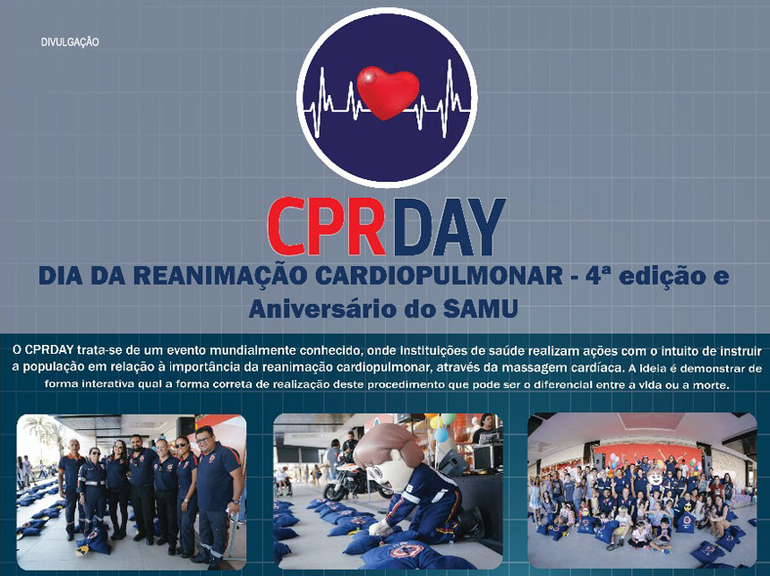 DF recebe, em 23 de agosto, 4a edição do CPRDay Dia da Reanimação Cardiopulmonar