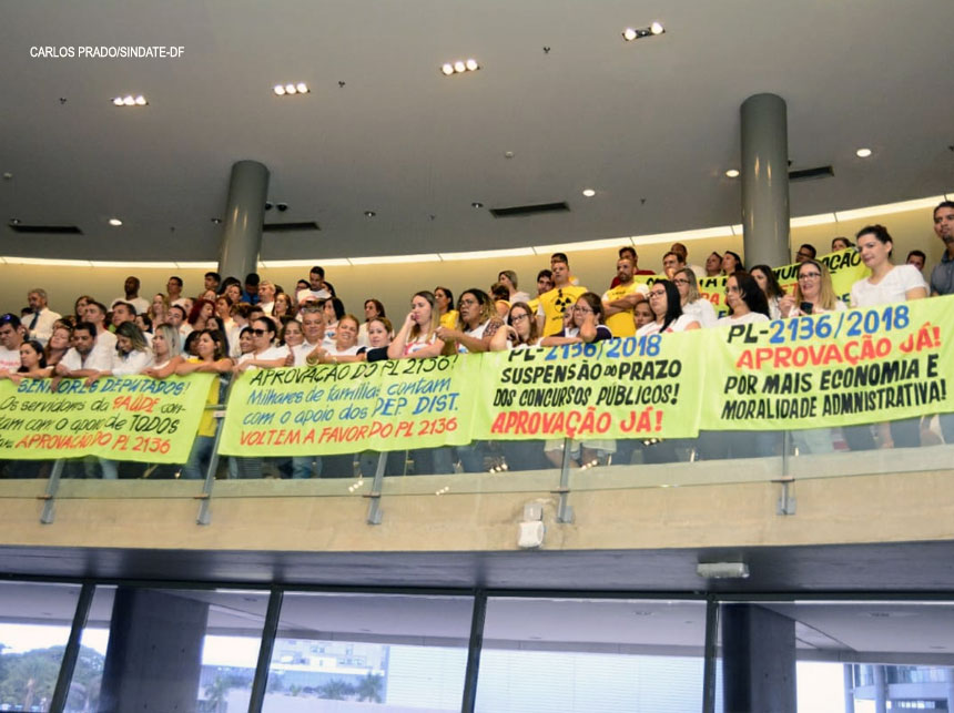 PL de suspensão da validade dos concursos foi aprovado na CLDF