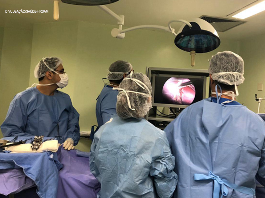 Hospital Regional de Samambaia faz primeira cirurgia por videolaparoscopia