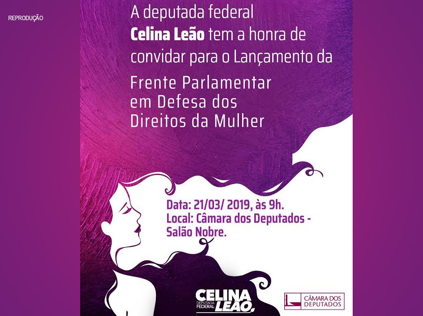 Celina Leão lança Frente Parlamentar em Defesa dos Direitos da Mulher