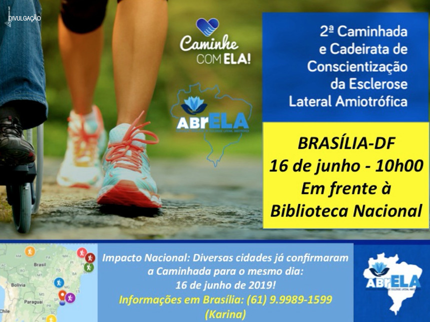 Brasília realiza, no domingo (16), Caminhada de Conscientização da ELA