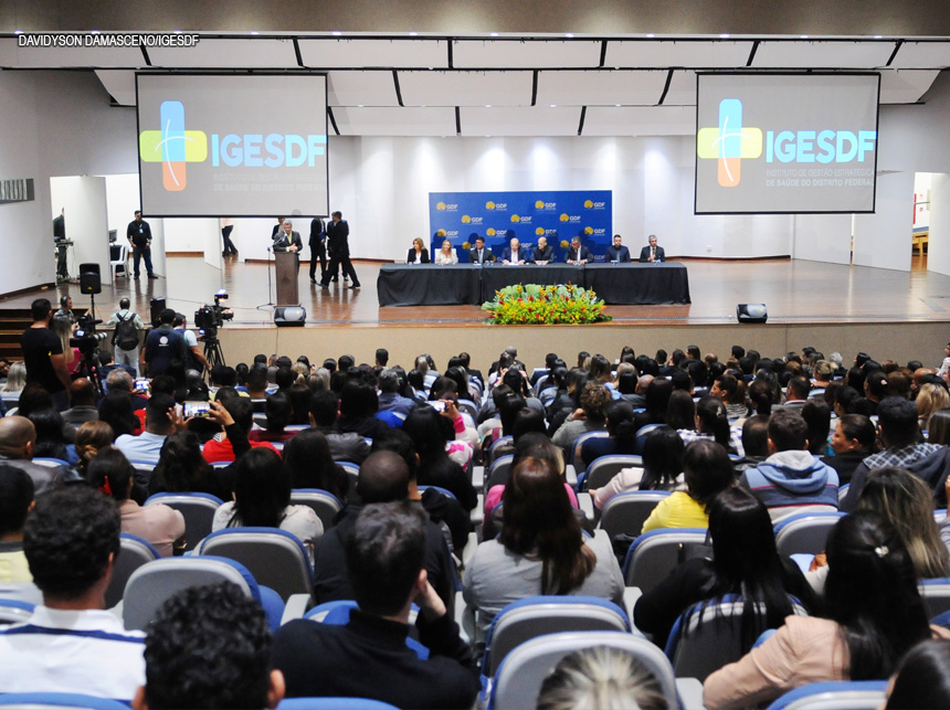 Mais de 600 candidatos aprovados recebem boas-vindas no IGESDF