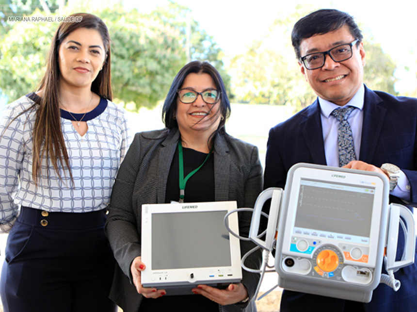 Doação de monitores e desfibriladores reabrirá dezenas de leitos em hospitais do DF