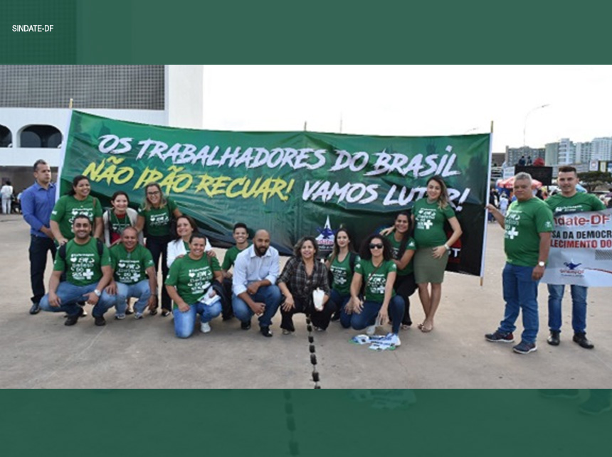Sindate-DF participa de Ato Nacional Unificado em defesa do SUS