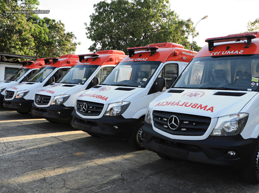 Samu-DF ganha 11 novas ambulâncias