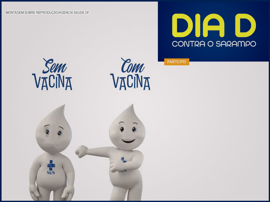 Confira os locais de vacinação contra o sarampo neste sábado (19)