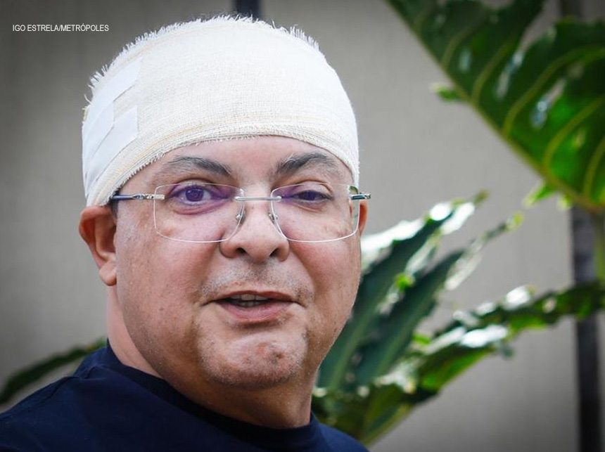 Após acidente doméstico, Ibaneis diz que está bem ao receber alta