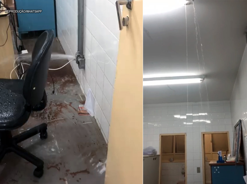 HRC passa por manutenção após alagamento por rompimento de tubulação