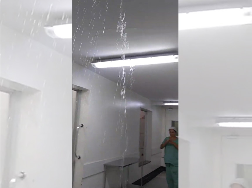 Após alagamento no HRG, Secretaria de Saúde anuncia manutenção do Centro Cirúrgico do hospital
