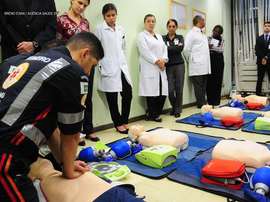 SAMU treina equipe do Planalto em socorro pré-hospitalar