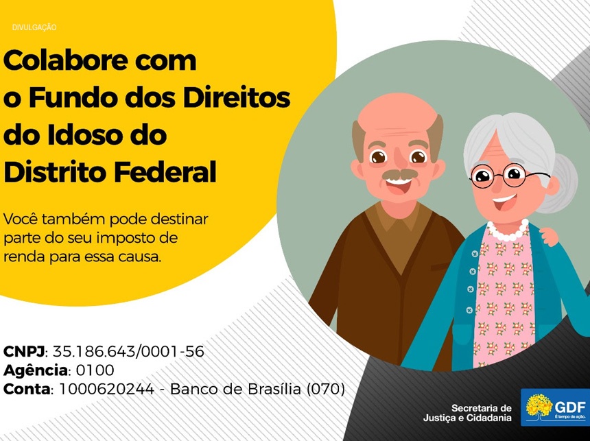 Fundo dos Direitos do Idoso no DF está apto a receber doações
