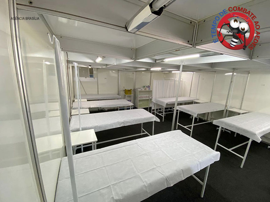 Estruturas especiais para atender pacientes com dengue no DF