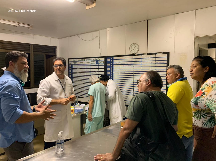 Após liberação da emenda de 1 milhão para o combate ao Coronavírus, deputado Jorge Vianna faz visita no HRAN para identificar as prioridades no uso do recurso