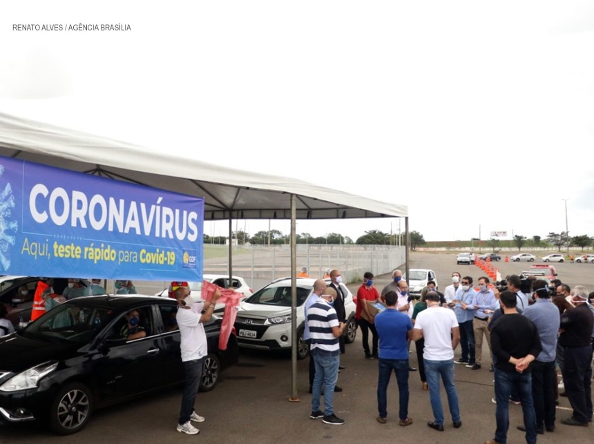1,43% das pessoas deram positivo para Covid-19 no primeiro dia de teste em massa no DF