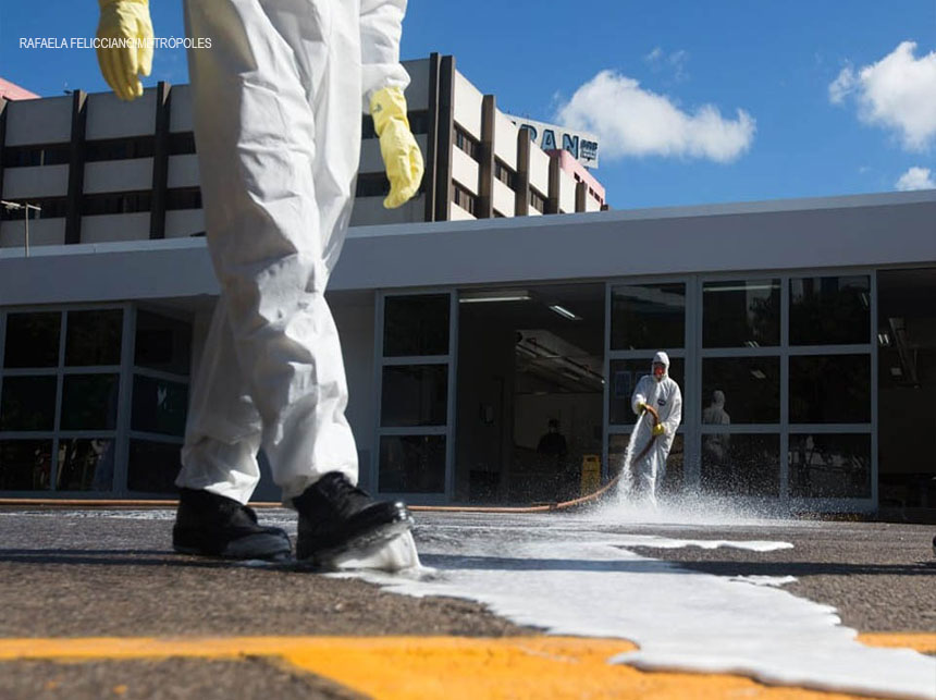 Coronavírus: blitz flagra falta de EPIs e servidores no HRAN