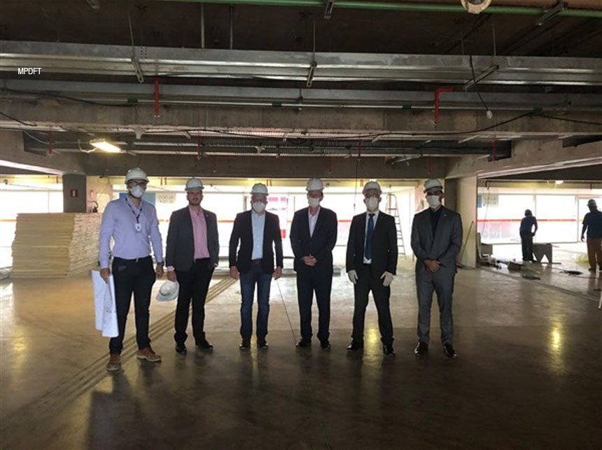 Covid-19: MPDFT visita instalações no Estádio Nacional