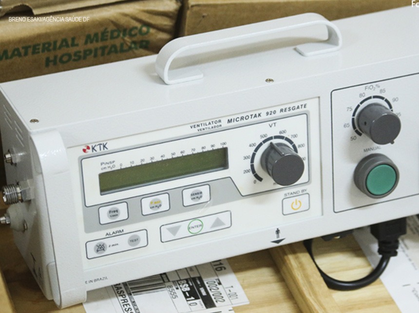 Saúde recebe doação de ventilador pulmonar e bombas infusoras