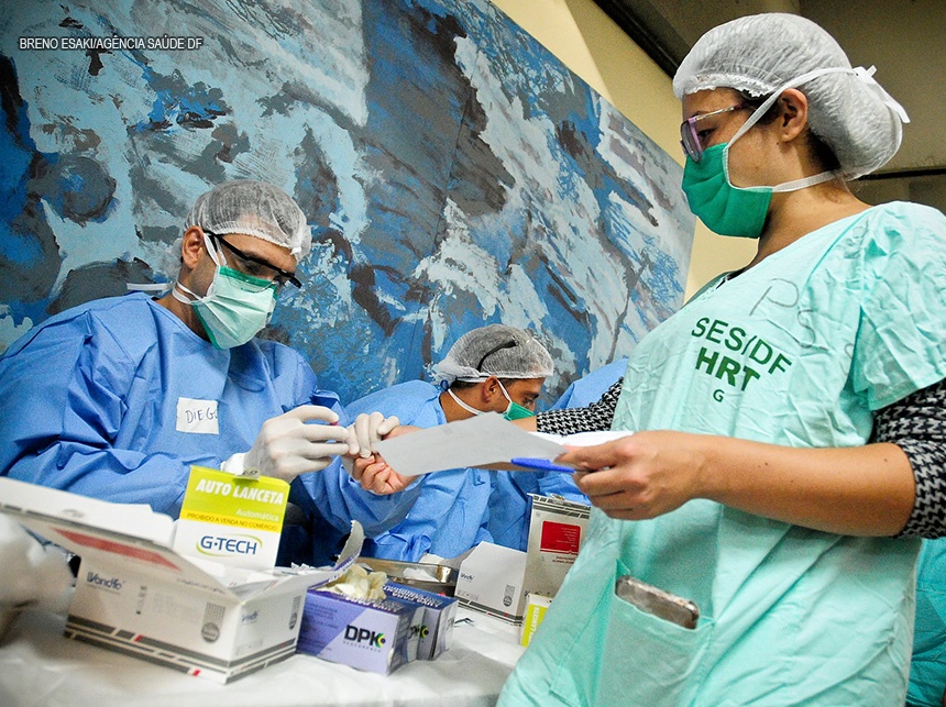Profissionais do HRT são testados para coronavírus