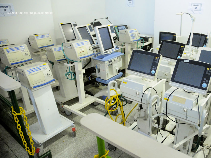 Parceria entre Saúde e Senai garante manutenção de respiradores para pacientes com Covid-19