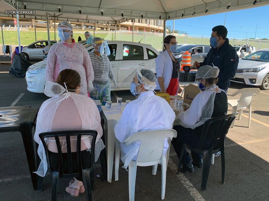 Após intervenção de Jorge Vianna, servidores que realizam testes de Covid-19 recebem refeições e banheiros