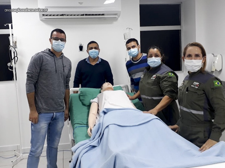 Hospital do Gama realiza capacitação em cenário realístico para Covid-19