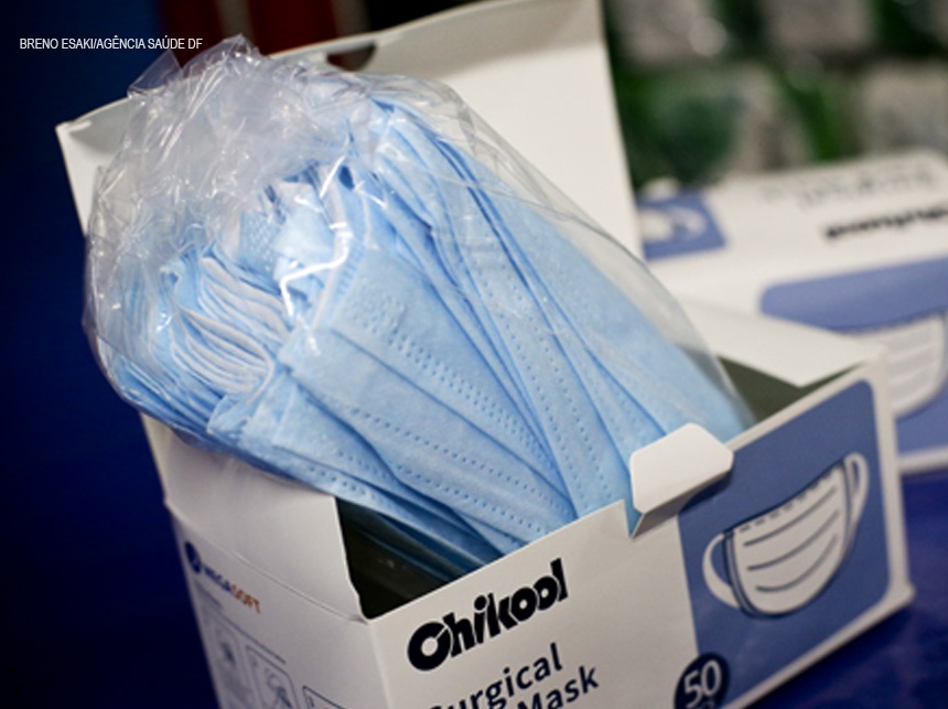 Secretaria de Saúde do DF recebe mais de 406 mil EPIs do Ministério da Saúde