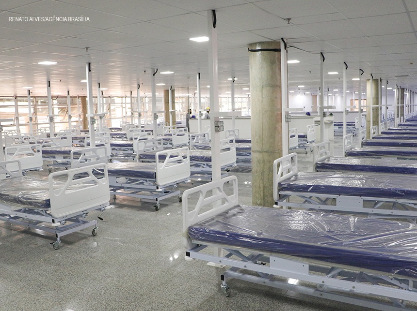 Hospital de campanha no Estádio Mané Garrincha tem 170 leitos