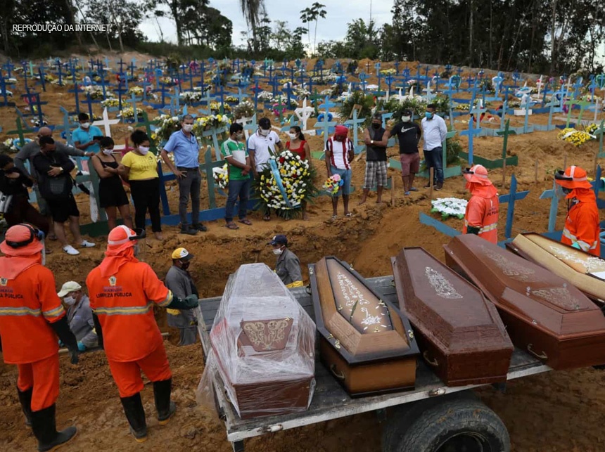 Covid-19: Brasil tem 20º dia seguido de recorde na média de mortes