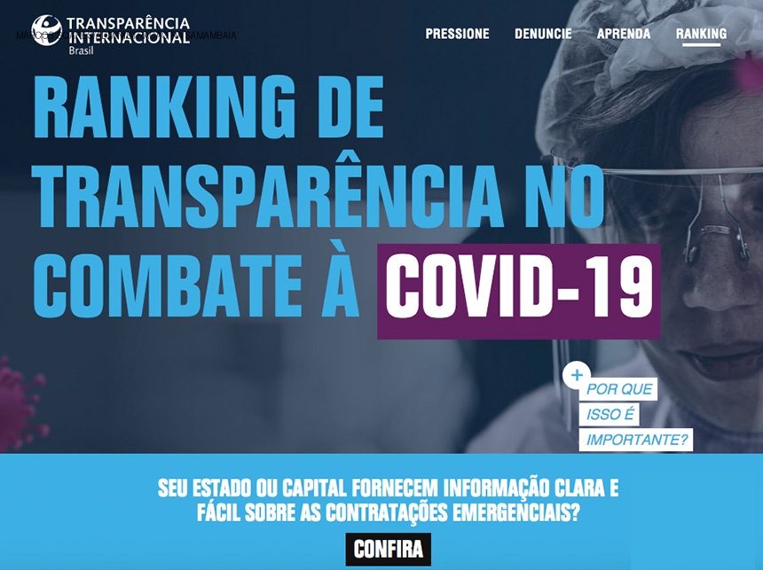 Coronavírus: DF é o 2º em ranking nacional de transparência