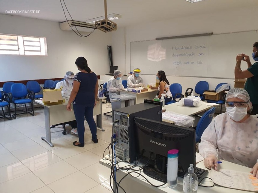Covid-19: Servidores da Saúde do DF serão testados a cada 15 dias