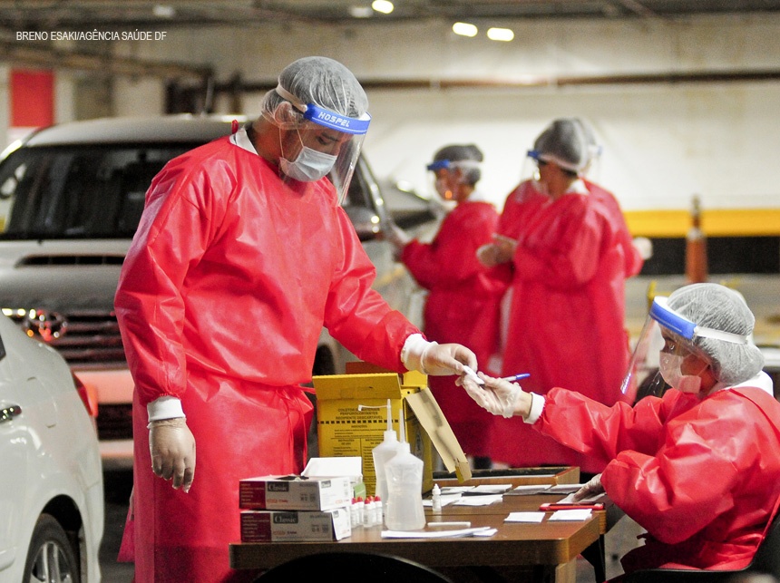Covid-19: Vagas para testagem em massa no DF são abertas a cada 48h